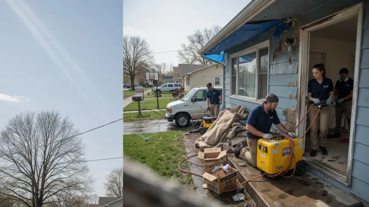 Basement Flood Cleanup in Burlington, PA near me
